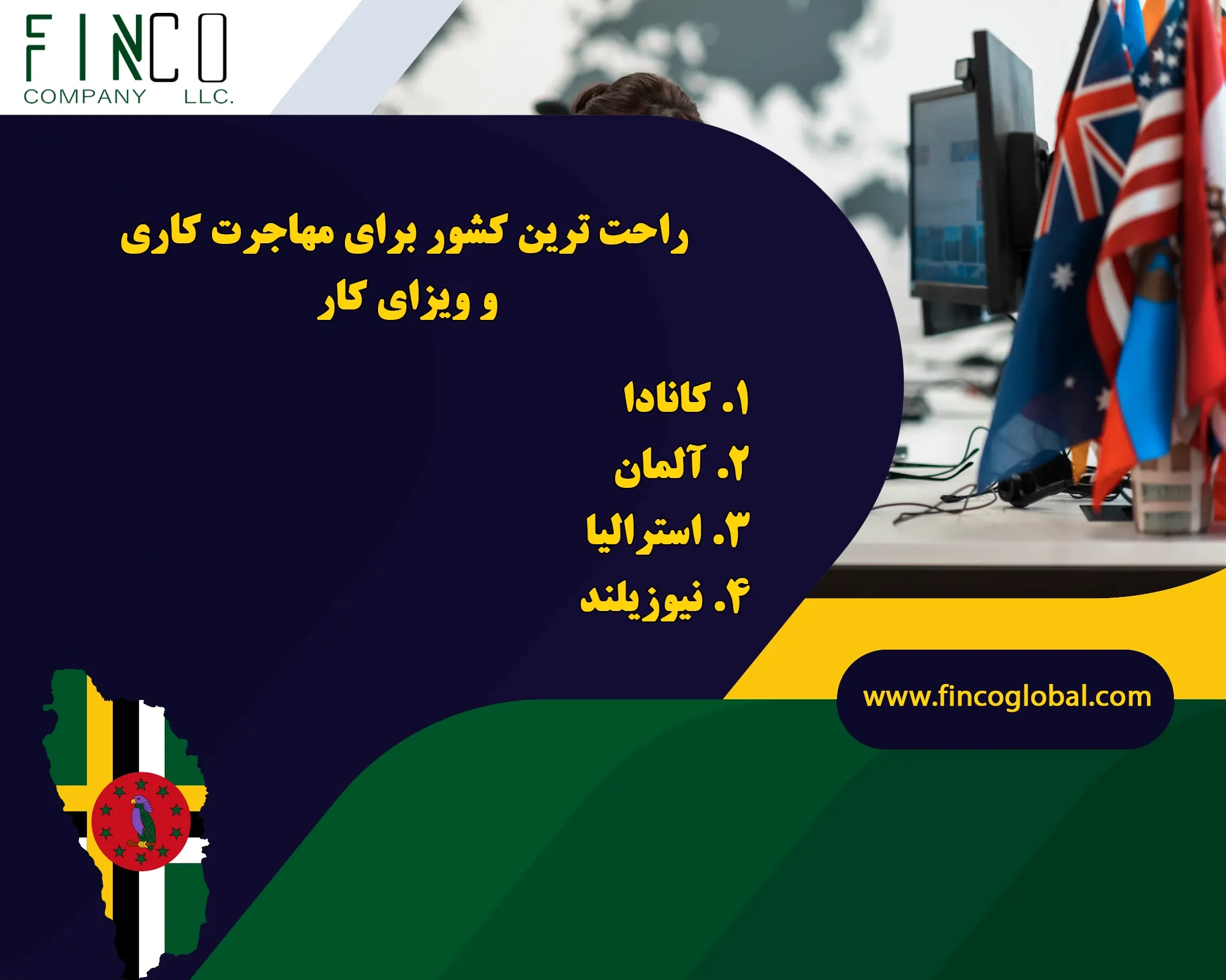 راحت ترین کشور برای مهاجرت کاری و ویزای کار